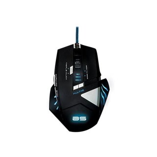 Ratón Gamer PC USB Negro y Azul