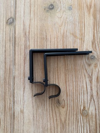 Barra Cortina Extensible Negra hasta 2m