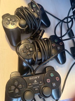 Pack de Mandos Playstation 2 Dualshock 2 Negro