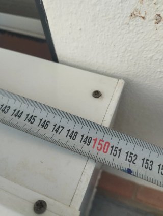 Ventana corredera aluminio blancas climalit