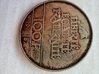 Moneda General La Fayette plata