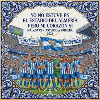 Azulejo Málaga CF Yo no estuve en Almería 10x10