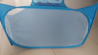 Parque infantil plegable con canasta