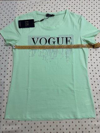 Camiseta mujer verde talla S