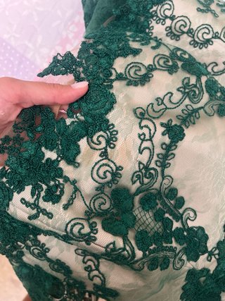Vestido Manu García verde y champán