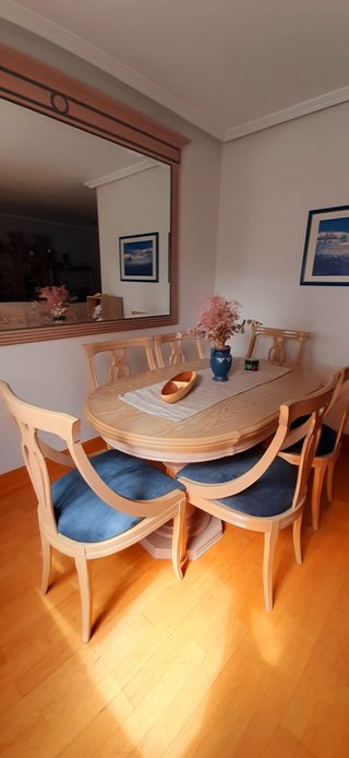 Conjunto comedor madera maciza