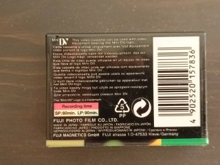 3x Mini DV Fujifilm DVC Cassette