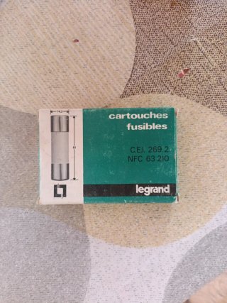 Cartucho fusible Legrand NFC 63 210