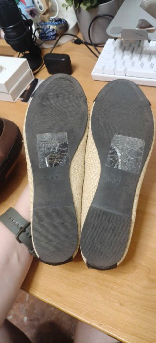 Zapatos planos Primark beige y negro talla 38