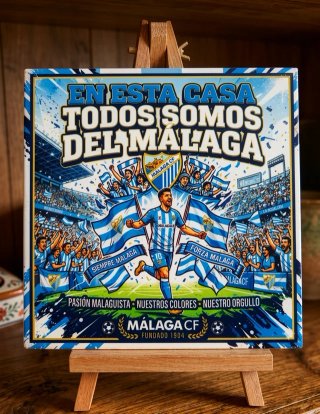 Azulejo Málaga CF todos somos del malaga