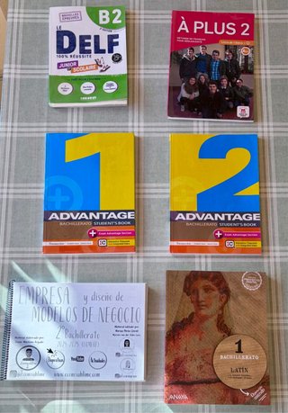 Libros de texto de Bachillerato (venta/unidad)