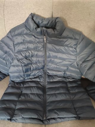 Chaqueta TEX acolchada gris mujer