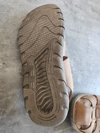 Sandalias Dustin Hombre Talla 45 Beige/Marrón