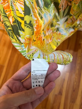 Camisa Benetton Hawaiana M Flores Amarillas