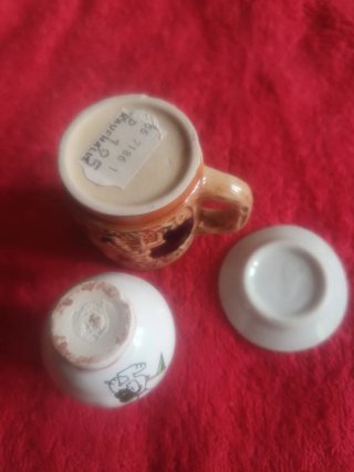 Set 2 jarras y plato decorativos (pequeños)