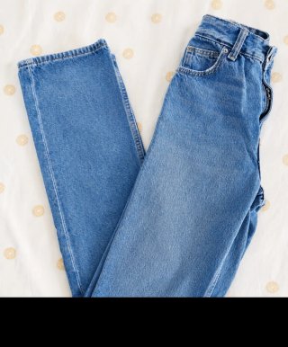 Pantalones vaqueros Bershka tiro alto XXS