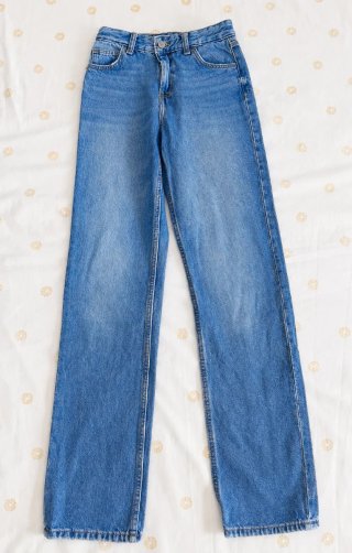 Pantalones vaqueros Bershka tiro alto XXS