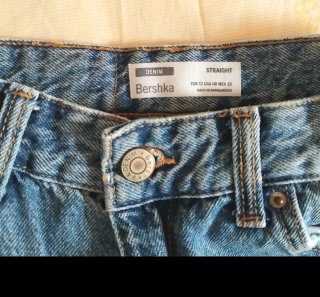 Pantalones vaqueros Bershka tiro alto XXS