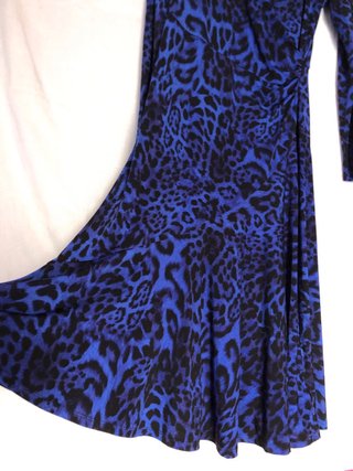 Vestido Michael Kors Animal Print Azul