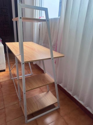 Escritorio madera y metal
