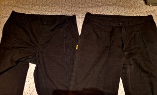 2 Pantalones Sarga Negra Estilo Urbano PRECIO PACK