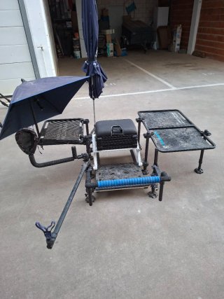 Se vende equipo de pesca  feeder