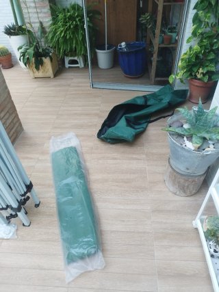 Carpa plegable 3x3 verde