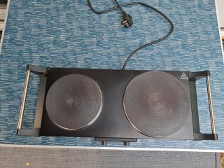 Cocina Eléctrica Duronic HP2BK Negra