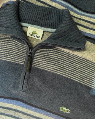 Lacoste vintage jersey lana cuello alto XL