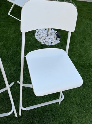 Taburetes Ikea Madera Blancos