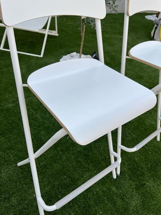 Taburetes Ikea Madera Blancos