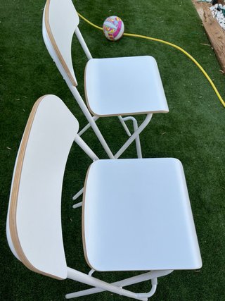 Taburetes Ikea Madera Blancos