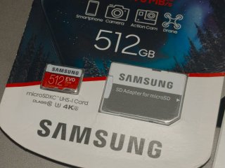 2x Samsung EVO Plus 512GB MicroSD con Adattatore