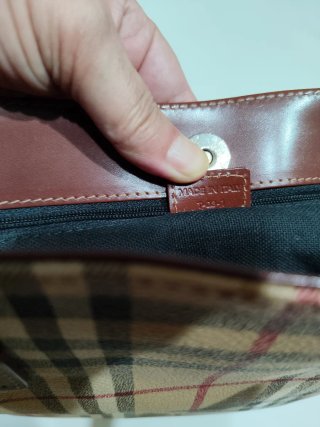 Bolso Burberry Cuadros Marrón y Beige
