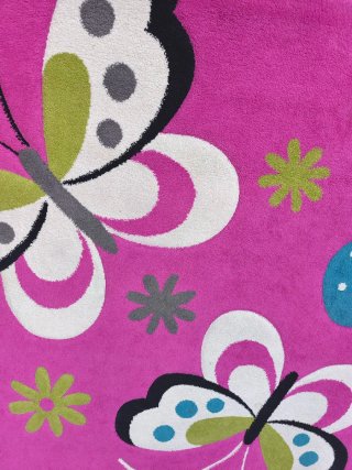 Alfombra grande infantil mariposas