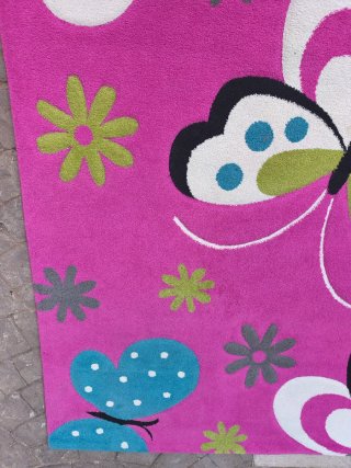 Alfombra grande infantil mariposas