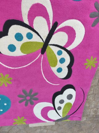 Alfombra grande infantil mariposas