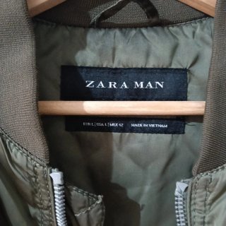 Chaqueta Bomber Zara Man Verde