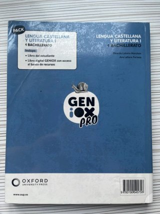 Lengua castellana y literatura I. Libro del est...