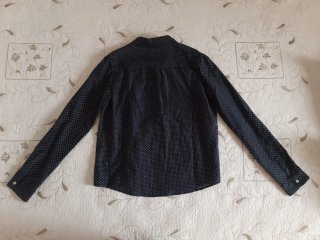 Camisa Massimo Dutti lunares azul Talla XS/S
