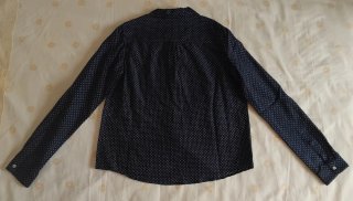 Camisa Massimo Dutti lunares azul Talla XS/S