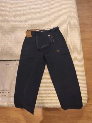 Pantalon cargo vintage azul marino talla L.