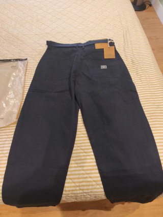 Pantalon cargo vintage azul marino talla L.