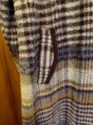 Cappotto plaid taglia unica