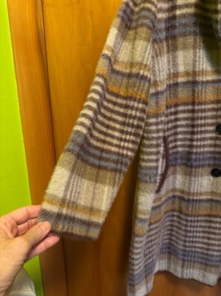 Cappotto plaid taglia unica