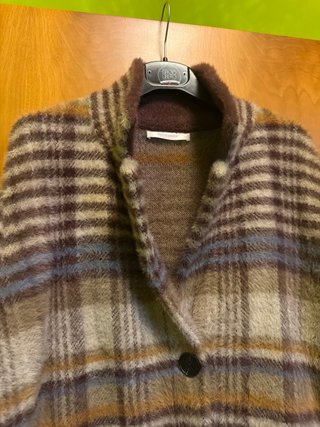 Cappotto plaid taglia unica
