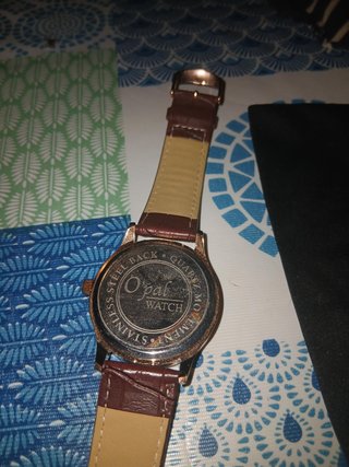 Reloj Opal Mujer Elegante Marrón y Dorado