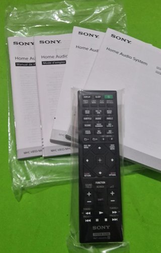 Telecomando e manuali Sony MHC-V71D