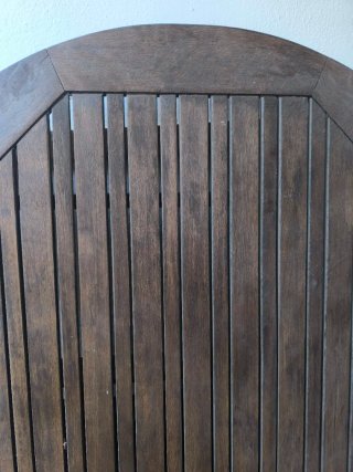 Mesa de comedor de madera para patio