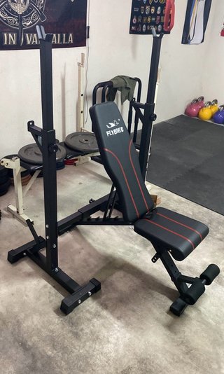 Rack Sentadillas Ajustable NO INCLUYE BANCO